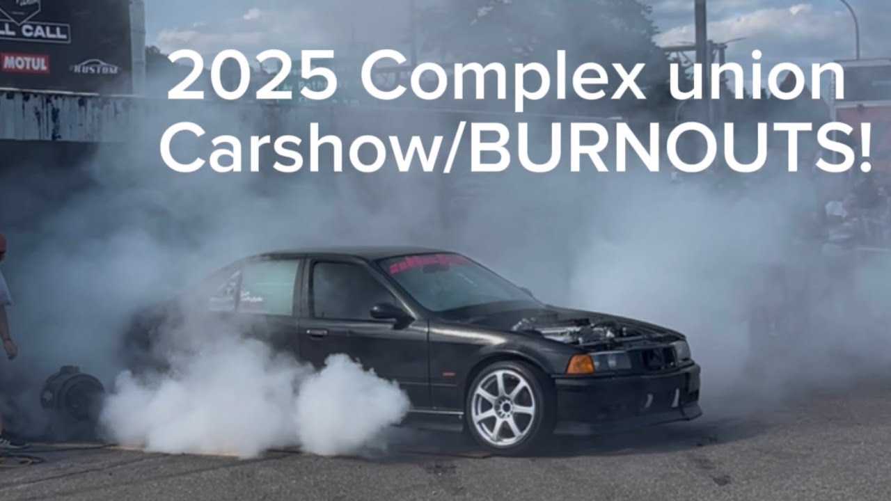 2025 Complex Union #5 Car show! HUGE BURNOUTS!