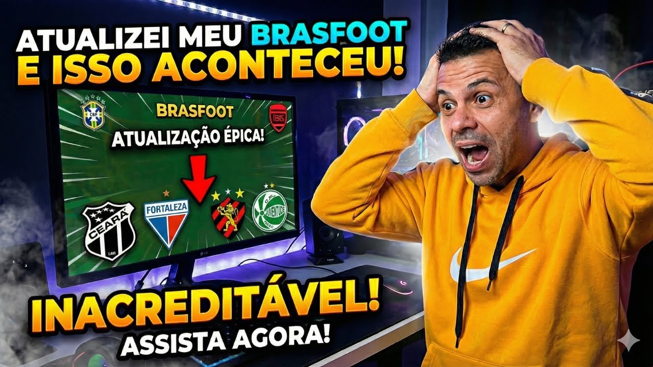 ATUALIZEI meu BRASFOOT com Acesso, Rebaixamento e NÍVEL REAL dos Times  do BRASILEIRÃO !