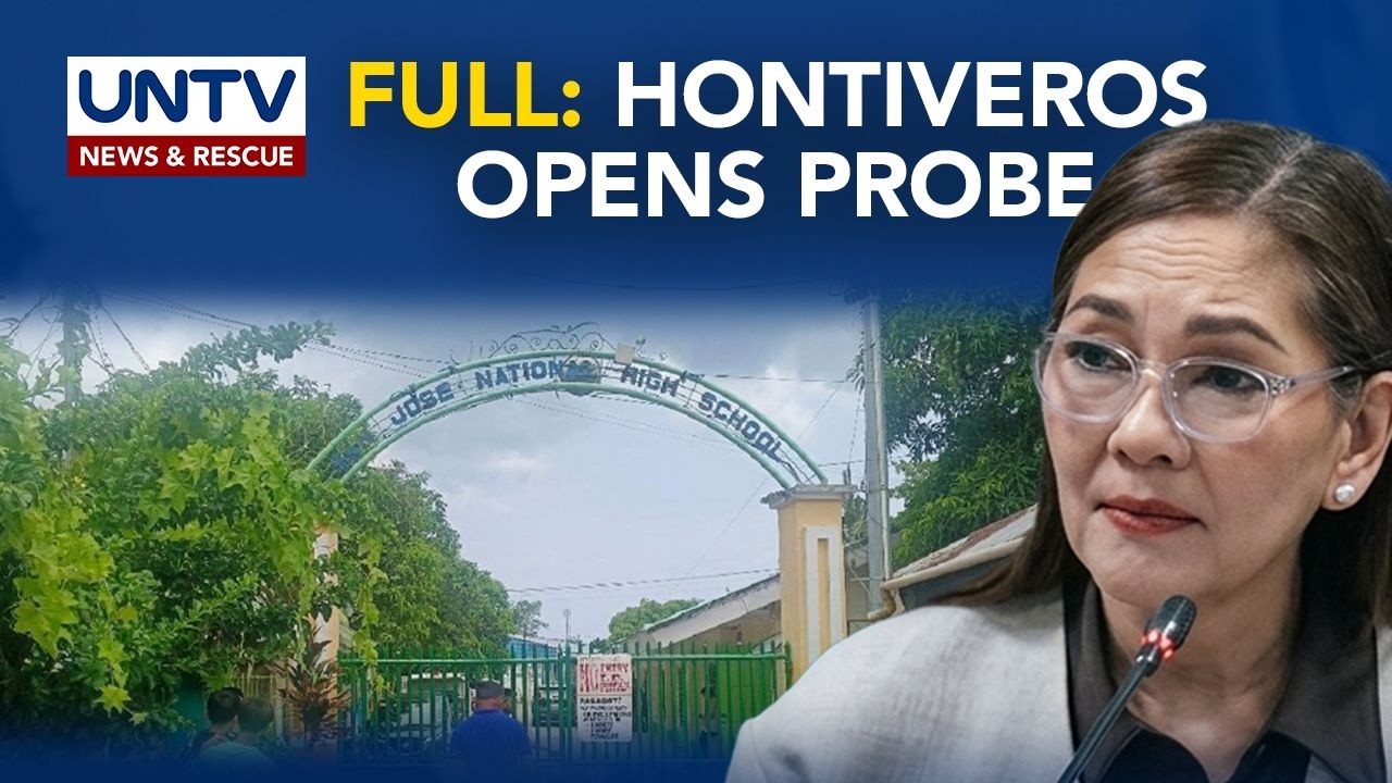 FULL: Sen. Risa Hontiveros' opening statement on Tacloban school shooting Senate probe