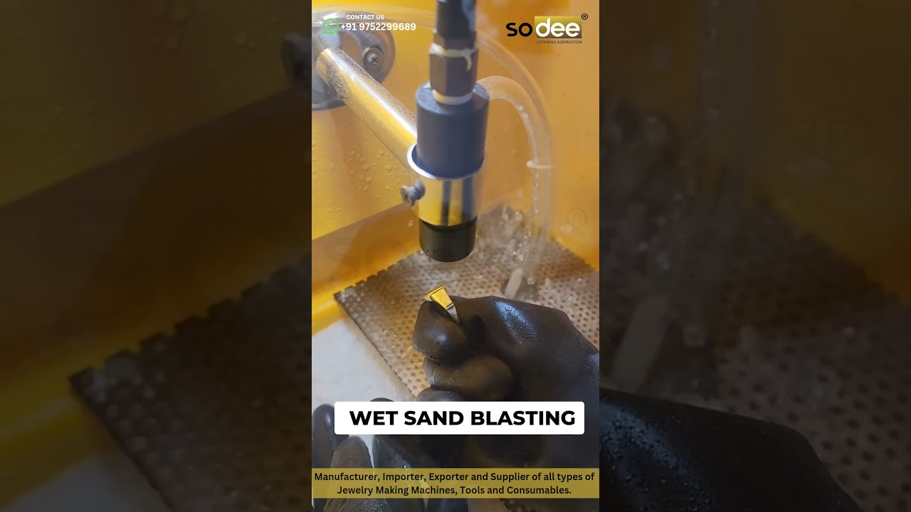 Wet Sand Blasting Machine  #process #machine #jewelrymaking #sandblasting #diamond #jewellerytools