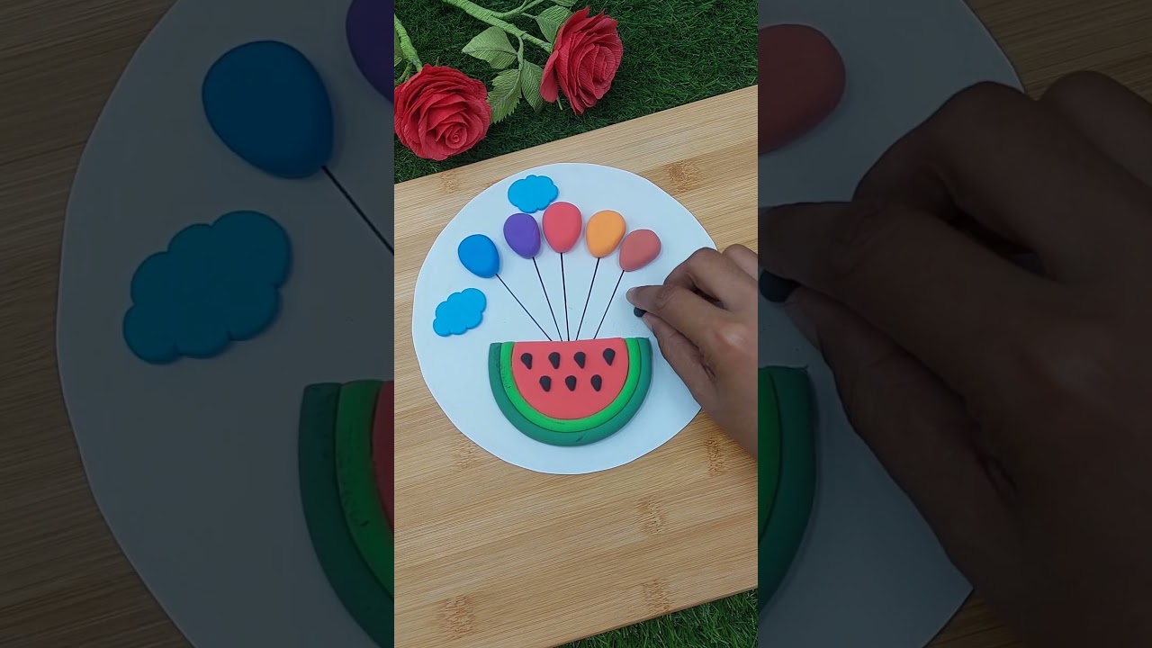 DIY Play‑Dough Watermelon & Ant Art Tutorial – Easy Rainy‑Day Kids Crafts & Creative Play 