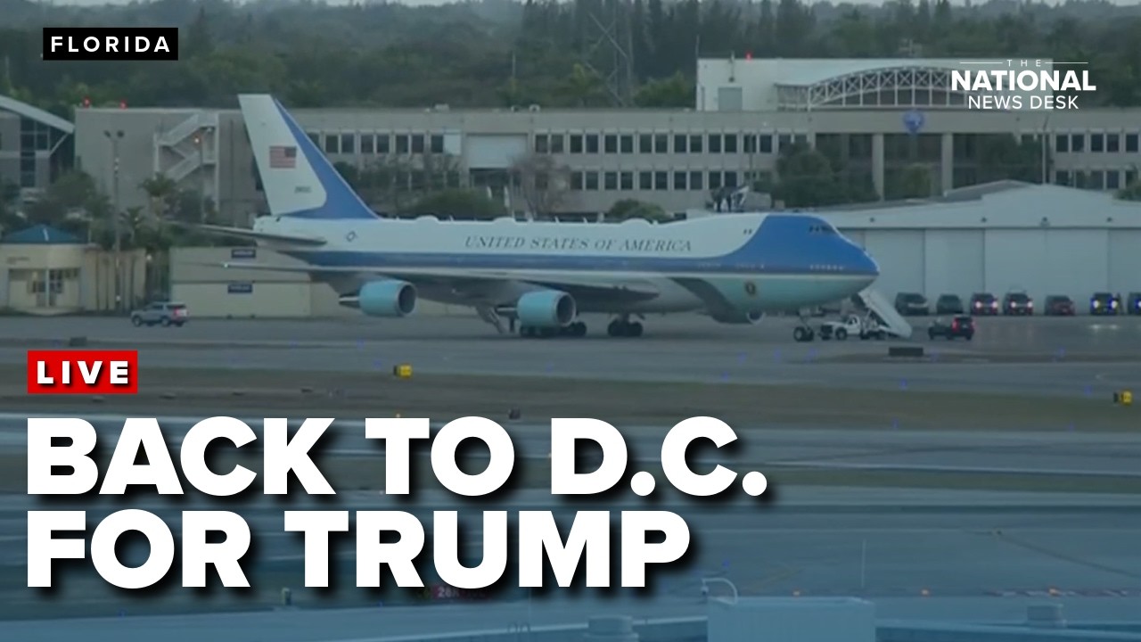 Trump departs Florida to return to D.C. on President's Day