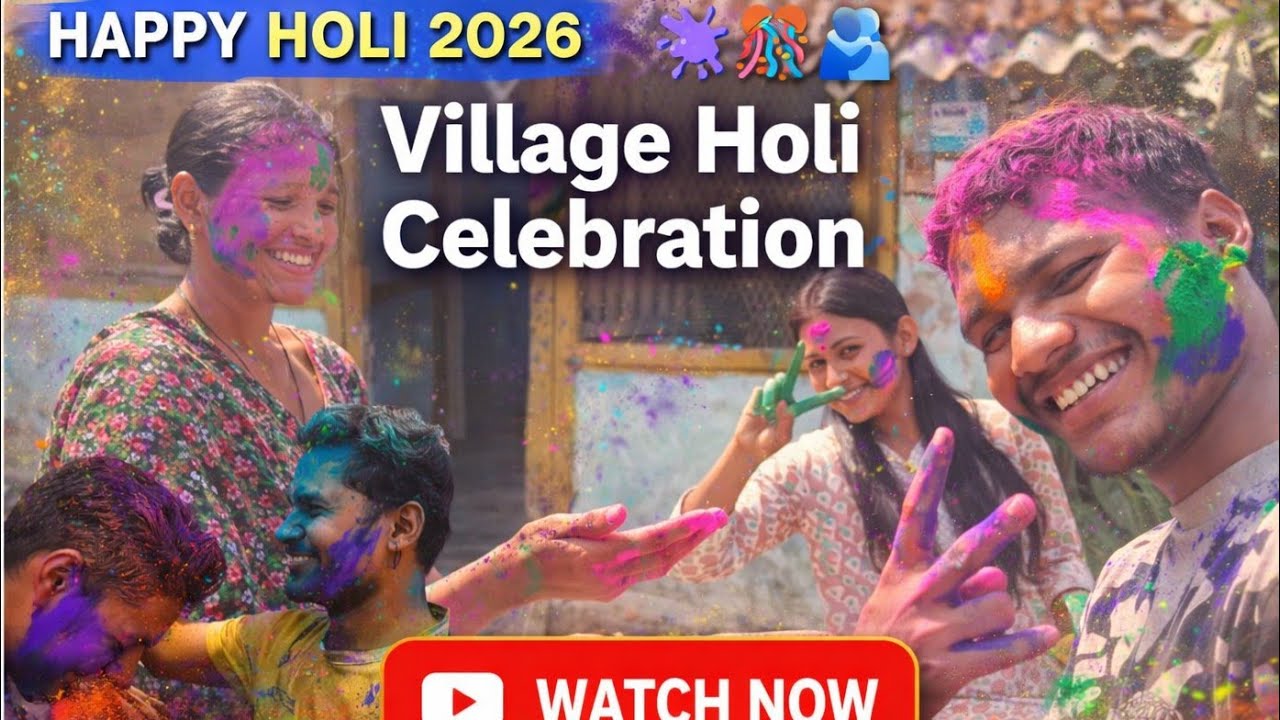 Village Holi celebration 😍 | Happy Holi 2026