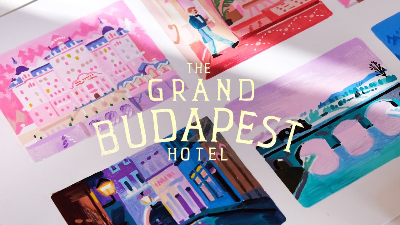 Drawing The Grand Budapest Hotel | Posca Acrylic Marker