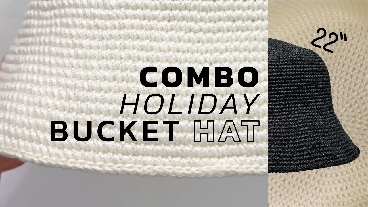 Combo holiday bucket hat