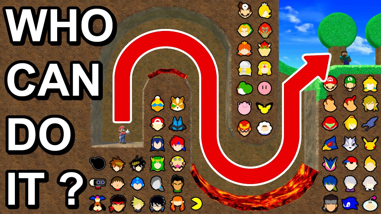 Who Can Escape The Up-Down-Up Tunnel ? - Super Smash Bros. Ultimate