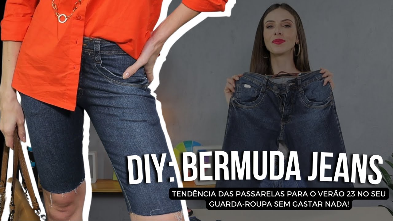 DIY: Como fazer uma BERMUDA JEANS