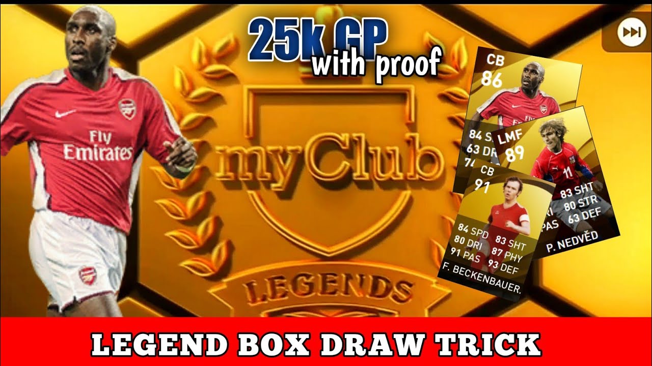 TRICK TO GET LEGEND PLAYERS IN LEGEND GP BOX DRAW | BECKENBAUER, NEDVED, CAMPBELL, ZICO