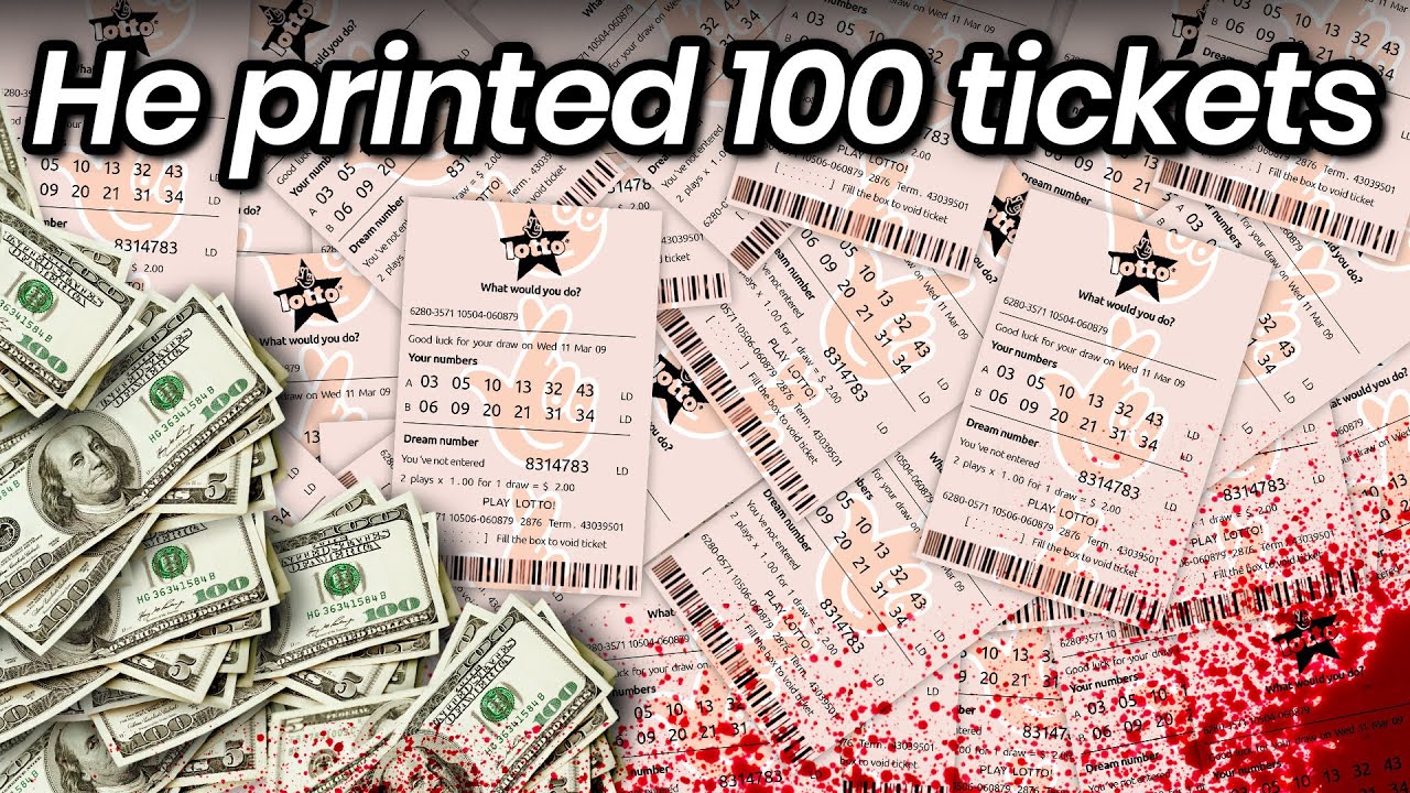 He kept printing fake lottery tickets.. it ended his life.
