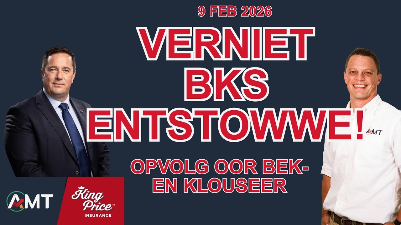 🚨 Verniet BKS-entstowwe bevestig🎙️ Opvolg met Minister Steenhuisen | 9 Feb 2026