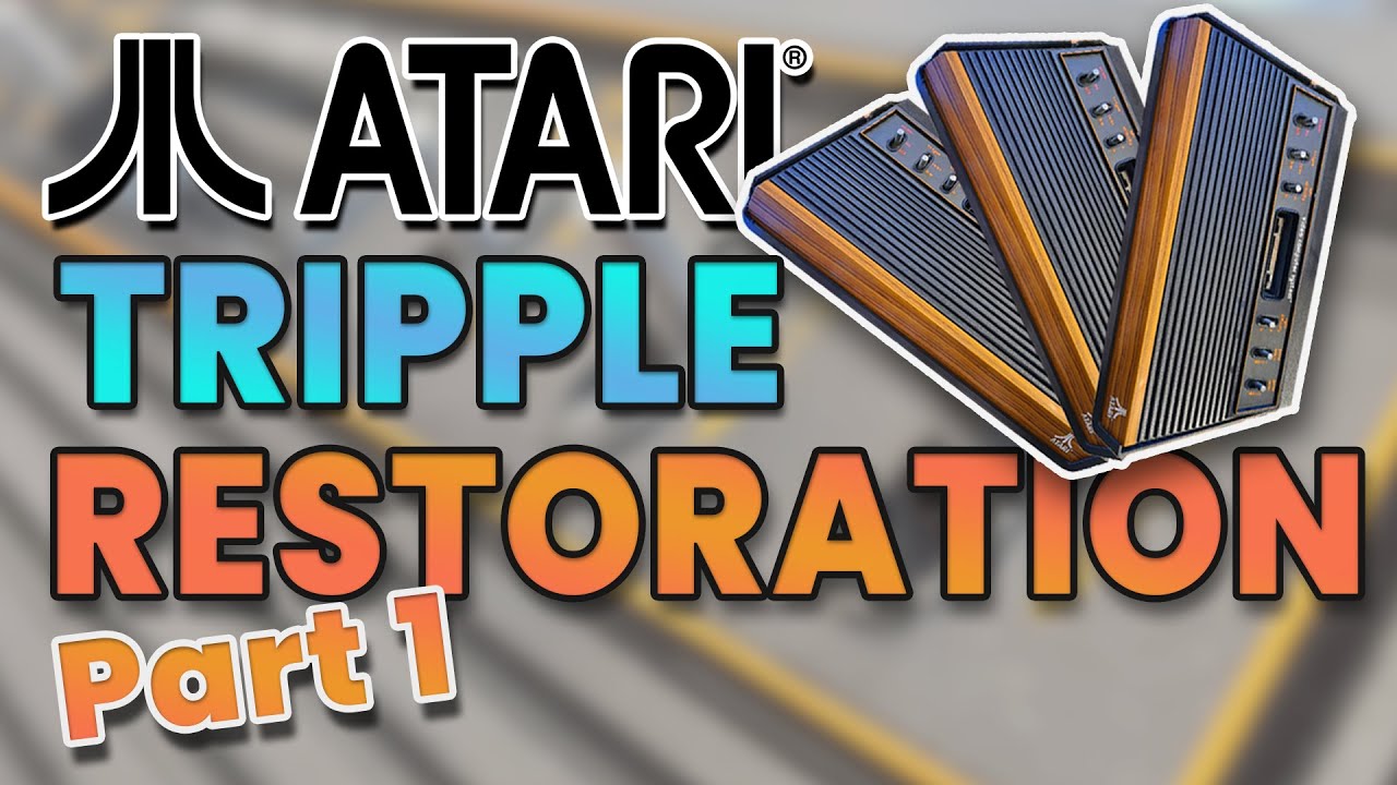 ТРИ ретро-приставки Atari 2600, отремонтированные, часть 1