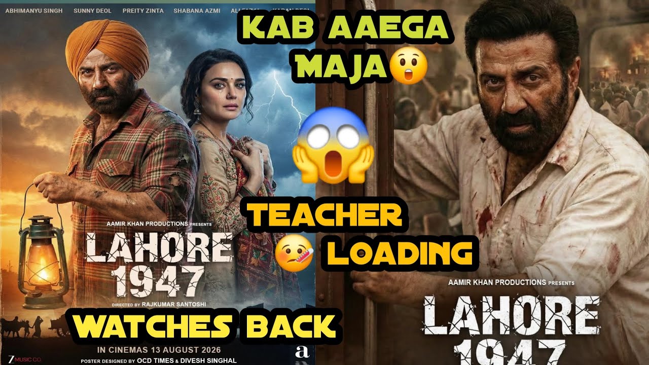 LAHORE 1947 TEASER Announcement coming soon|| Sani Deol Aamir Khan, , Films Review