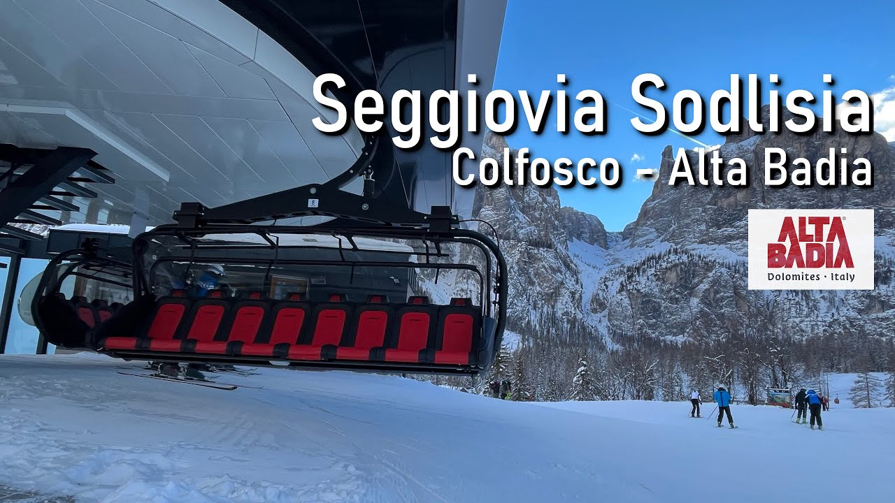 Seggiovia Sodlisia a 8 posti #colfosco #altabadia #dolomitisuperski #leitnerropeways #seggiovia
