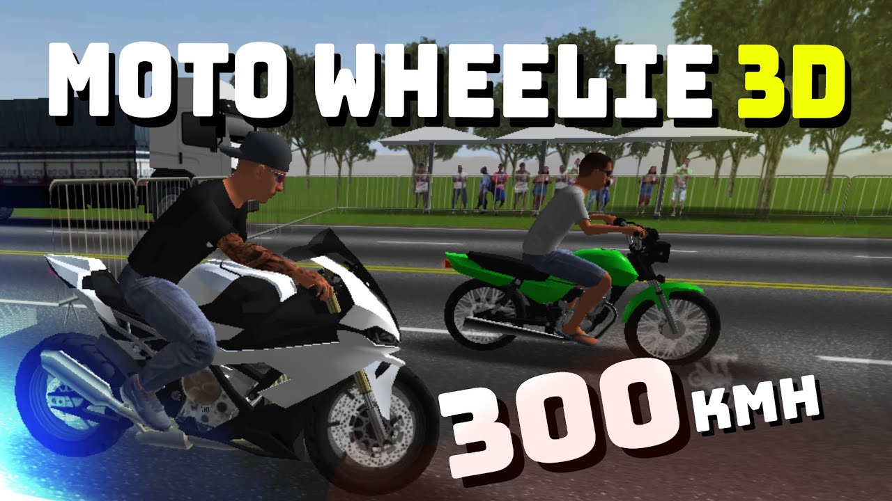 FAZENDO GRAÇA no MOTO WHEELIE 3D! deu RUIM!! e QUASE perdi a MOTO!!