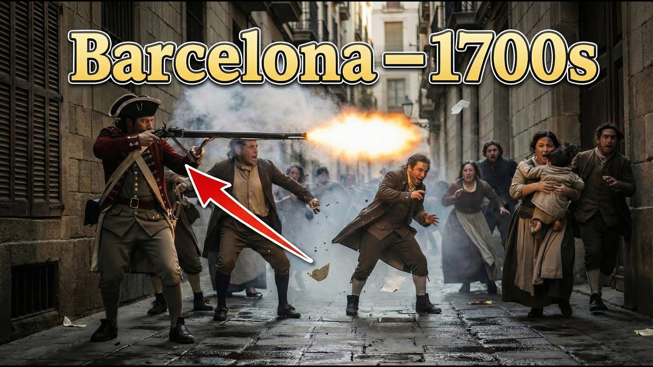 Barcelona 1700s — A Walk Through History (AI Reconstruction)