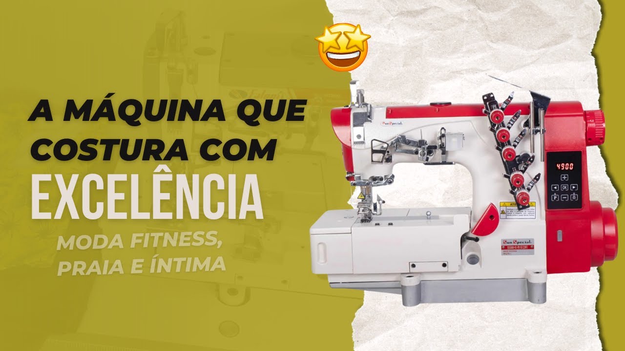 Máquina Galoneira: A máquina PERFEITA para costurar moda íntima, praia e fitness!!!!! 😱