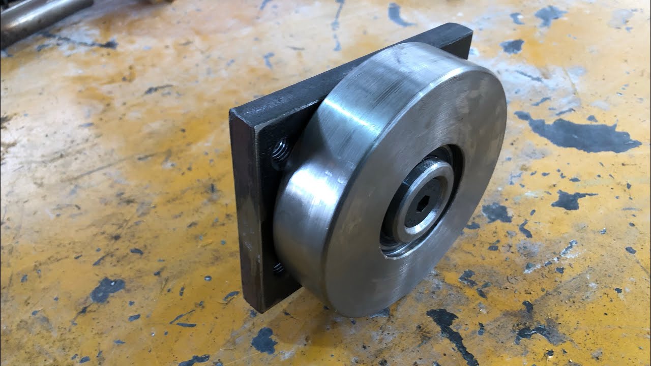 Fabrication d’un galet en acier pour portail roulant