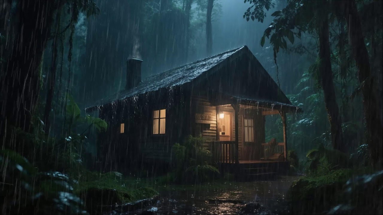 Super Heavy Rain To Sleep Immediately - Heavy Rain for Stress Calm -05