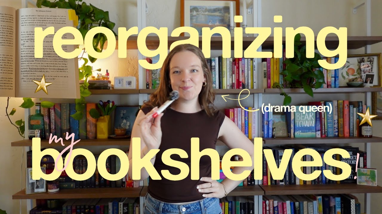 let's reorganize my bookshelves! ⋆˚꩜｡ (a chatty reset vlog + bookshelf tour!)
