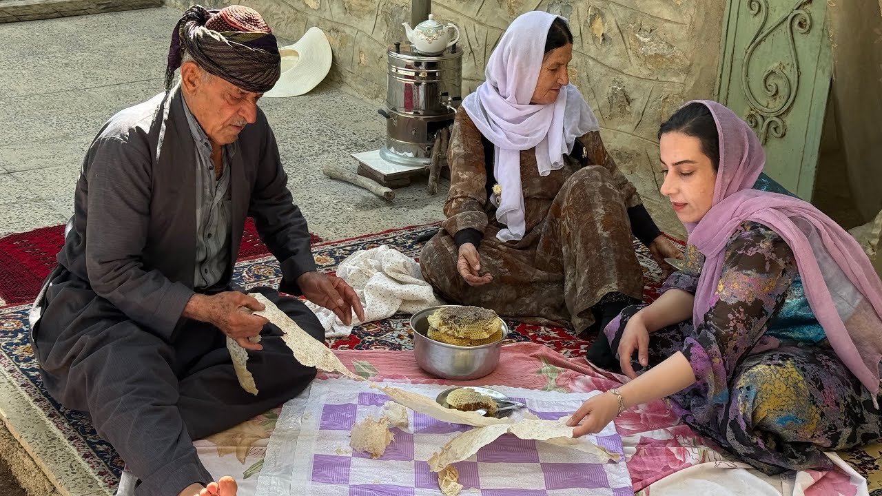Magical Honey Adventure: A Father and Daughter’s Journey Harvesting Pure Honey in Pristine Mountains