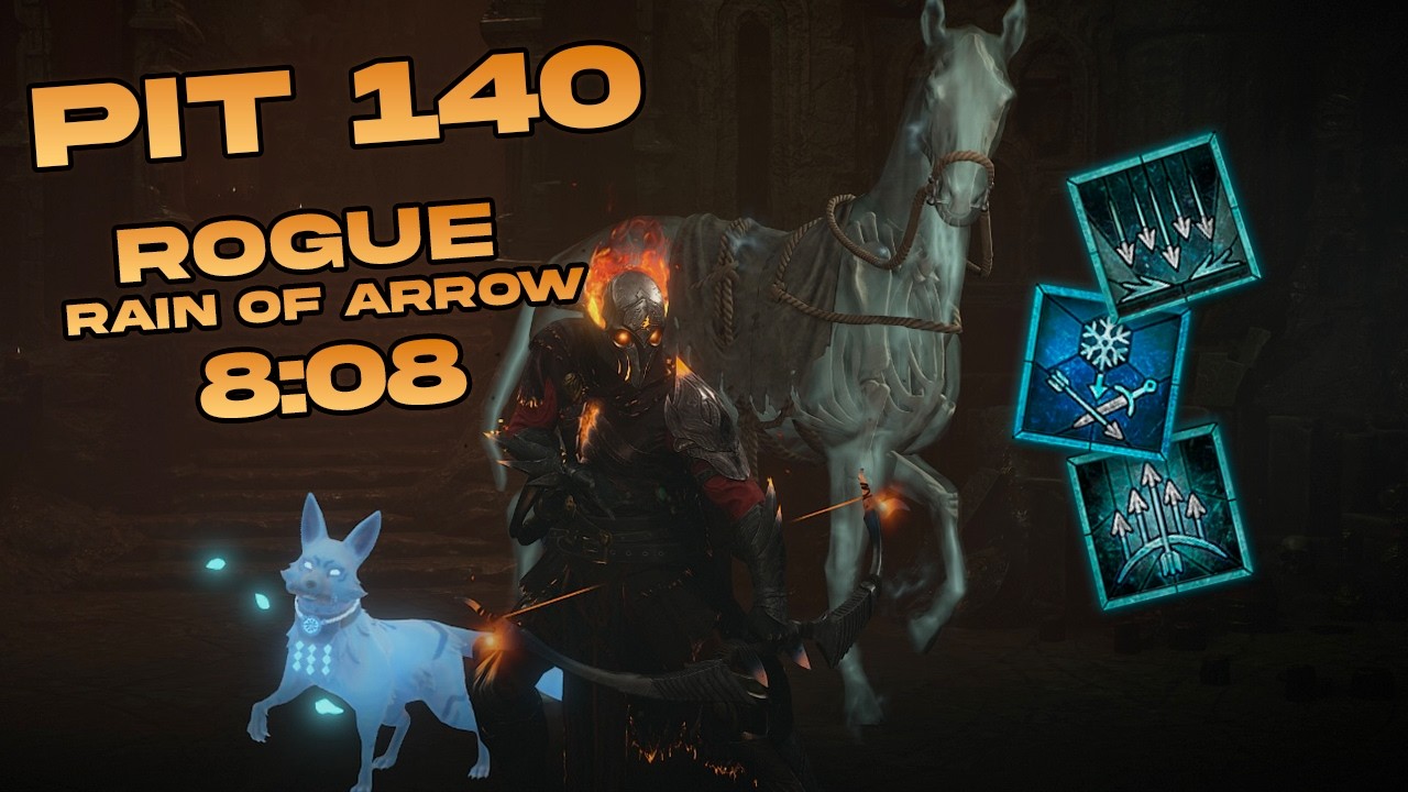 PIT 140 in 8:08! Rain of Arrows Rogue | Diablo 4 Season 14