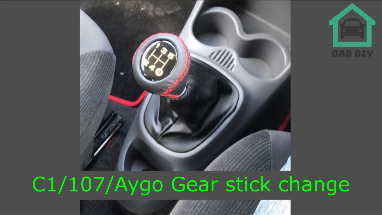 C1/107/Aygo Замена ручки рычага переключения передач и ремонт неисправного рычага переключения пе...