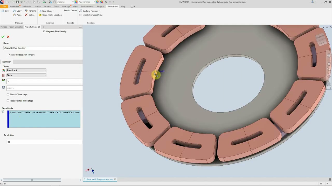 EMWORKS EMAG Tips & Tricks | 2D Field Plots, Cross-Sections & Point Probes in Post-Processing