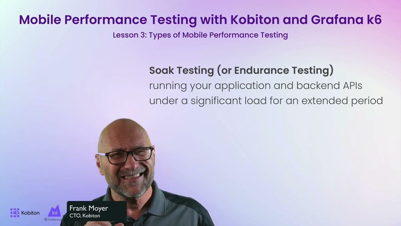 Lesson 3 - Types of Mobile Performance Testing
