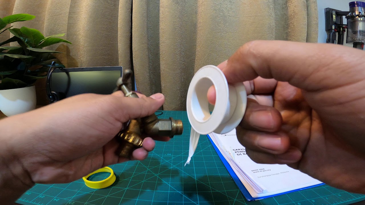 cara menggunakan salotep pipe/teflon tape