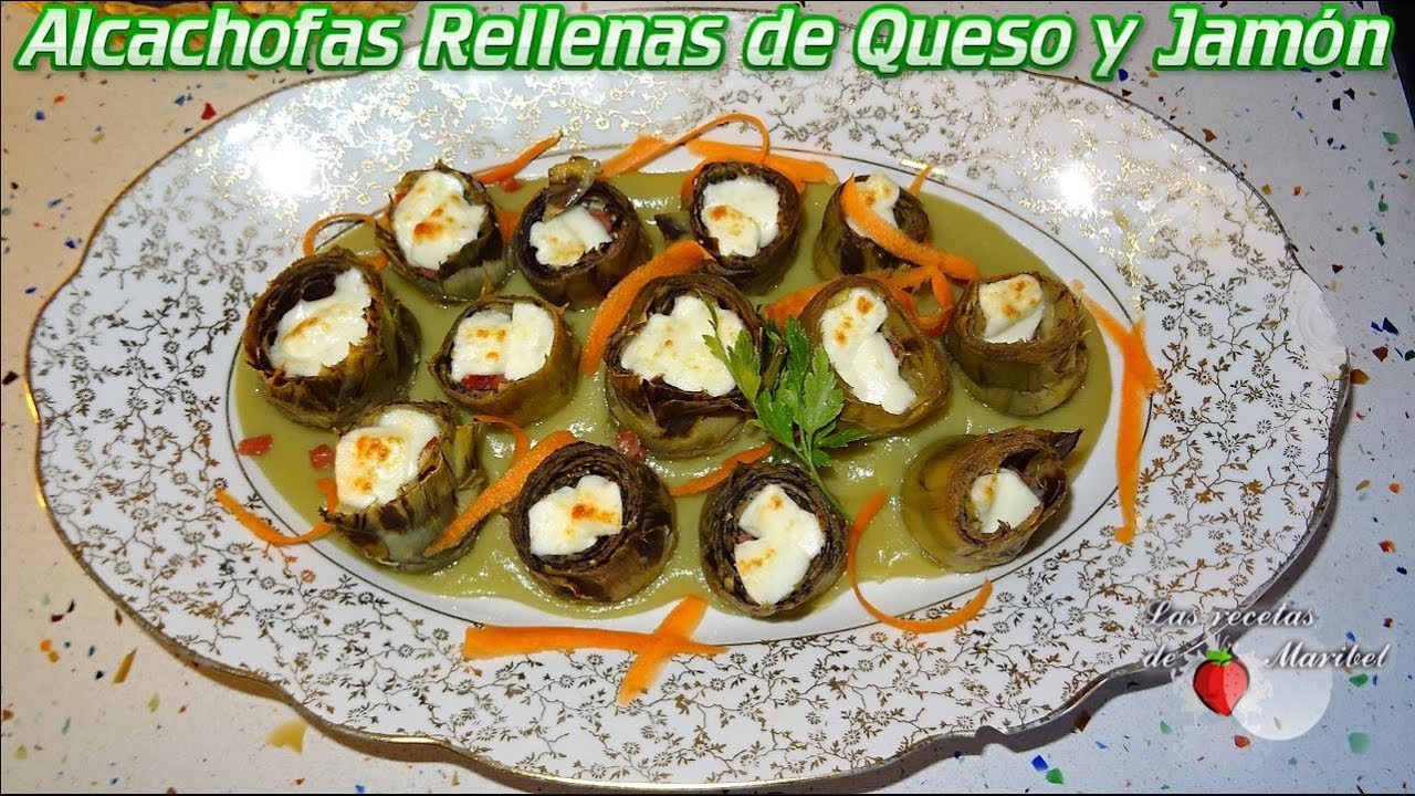 Alcachofas Rellenas de Queso y Jamón Serrano | Alcauciles Rellenos