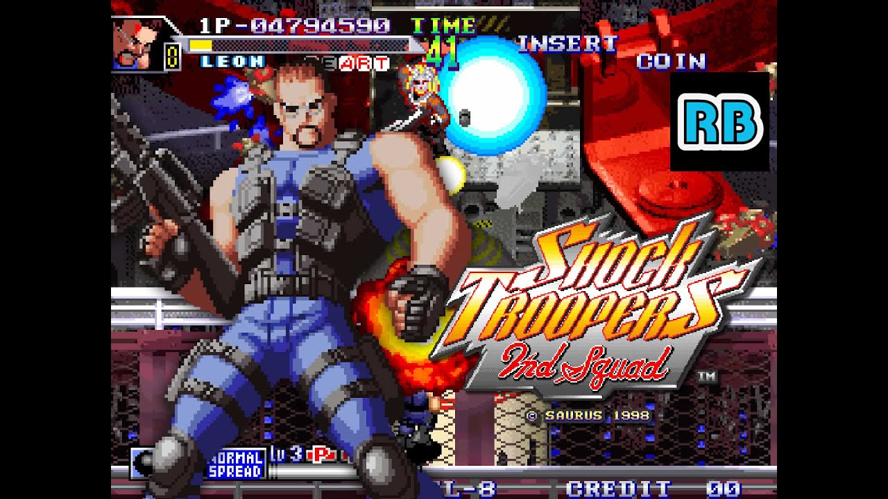 1998 [60fps] Shock Troopers 2nd Squad (Euro) Leon Lv8 Nomiss ALL