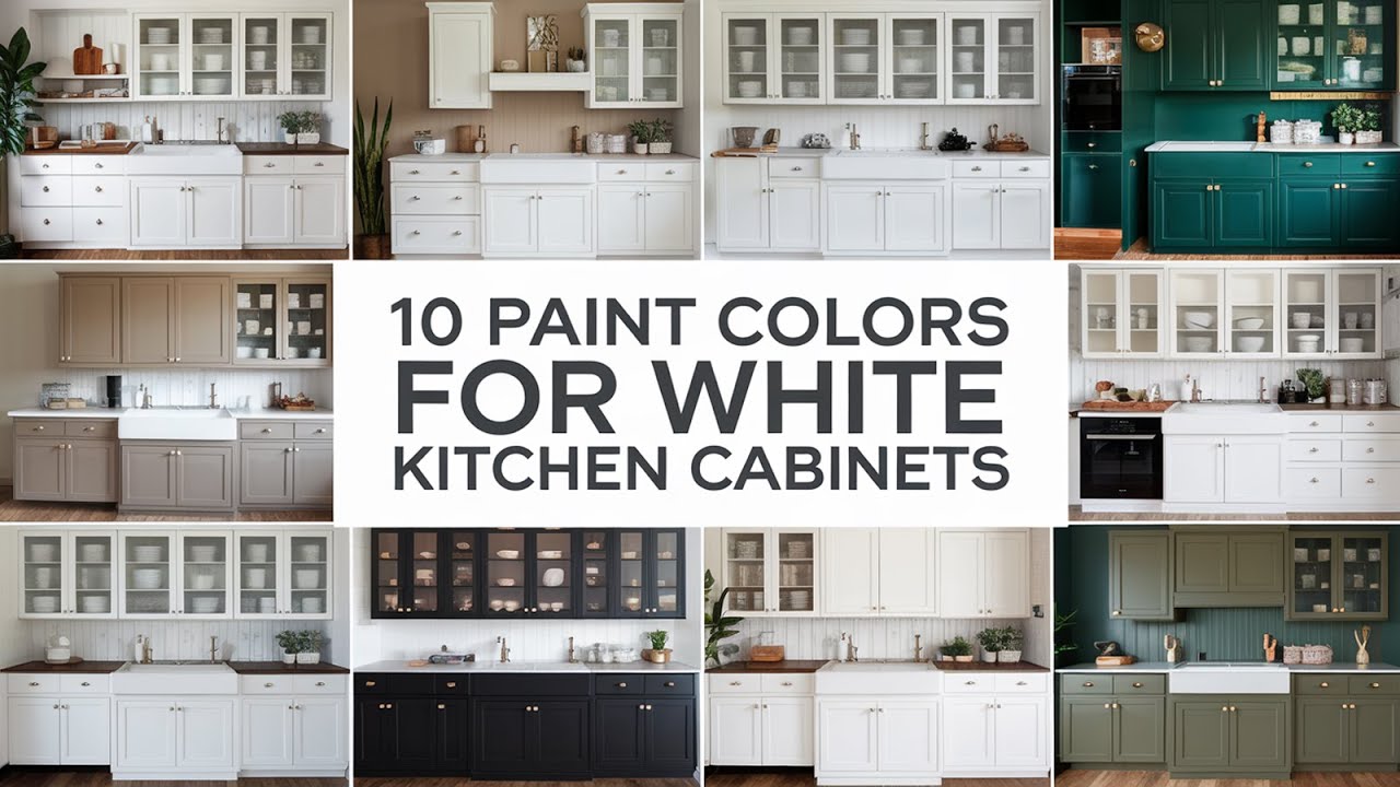 10 Paint Colors for White Kitchen Cabinets