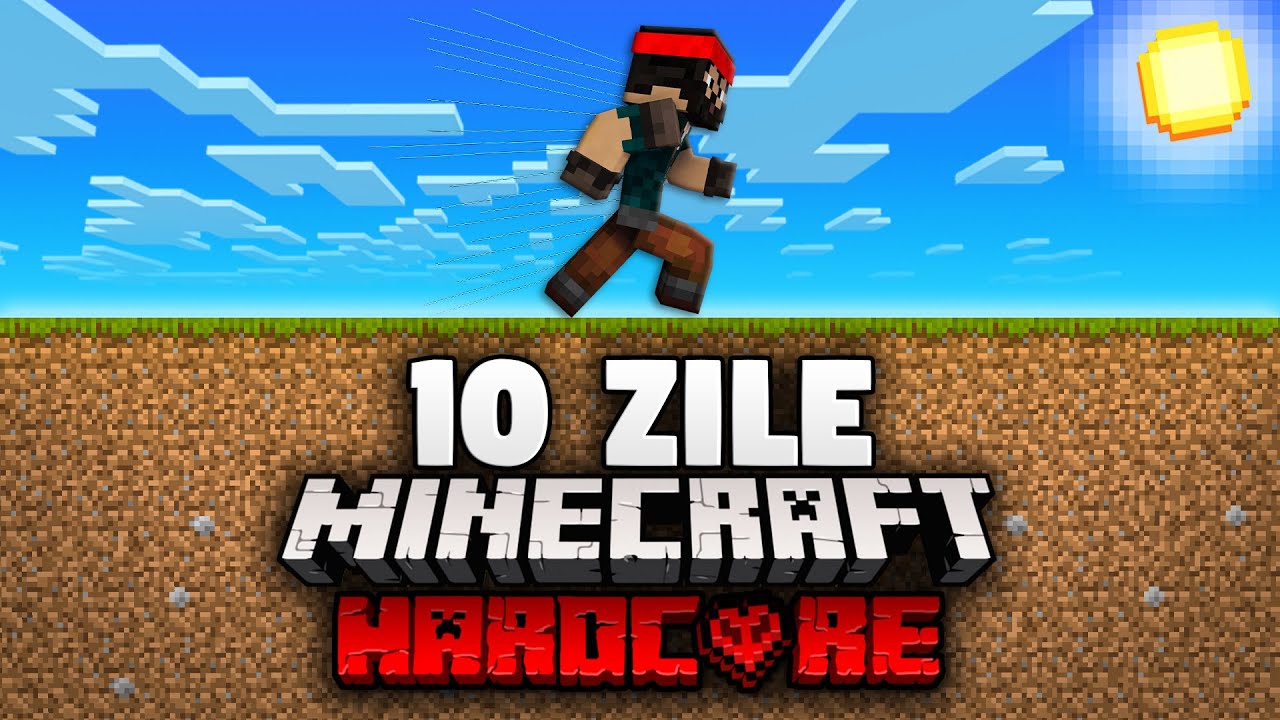Am Mers 10 Zile in Linie Dreapta pe Minecraft Hardcore!