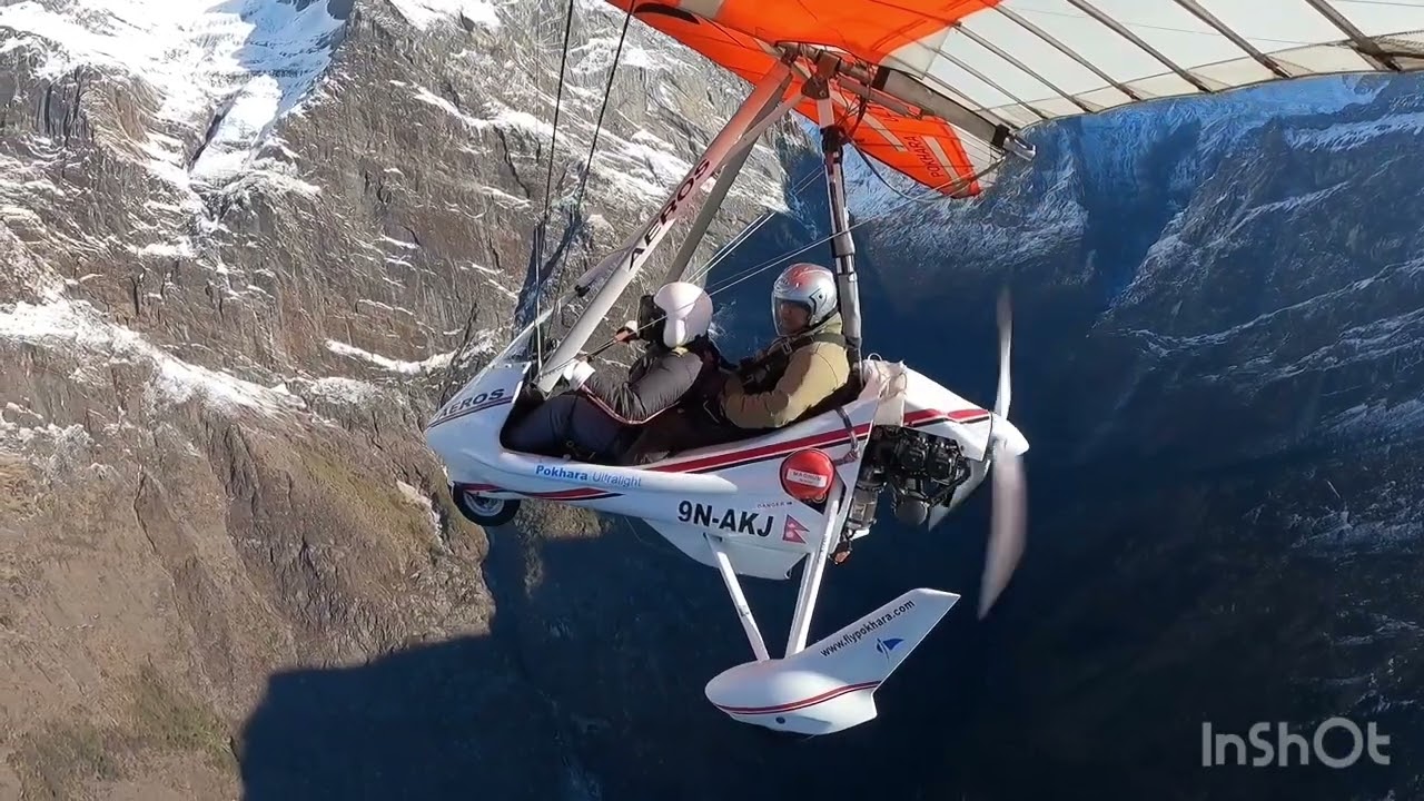 First time Experience  Ultralight Flight in Pokhara