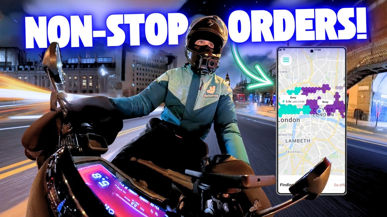 Delivering for Deliveroo On A Busy Saturday Night – January Is One Of The Best Months To Earn Money!
