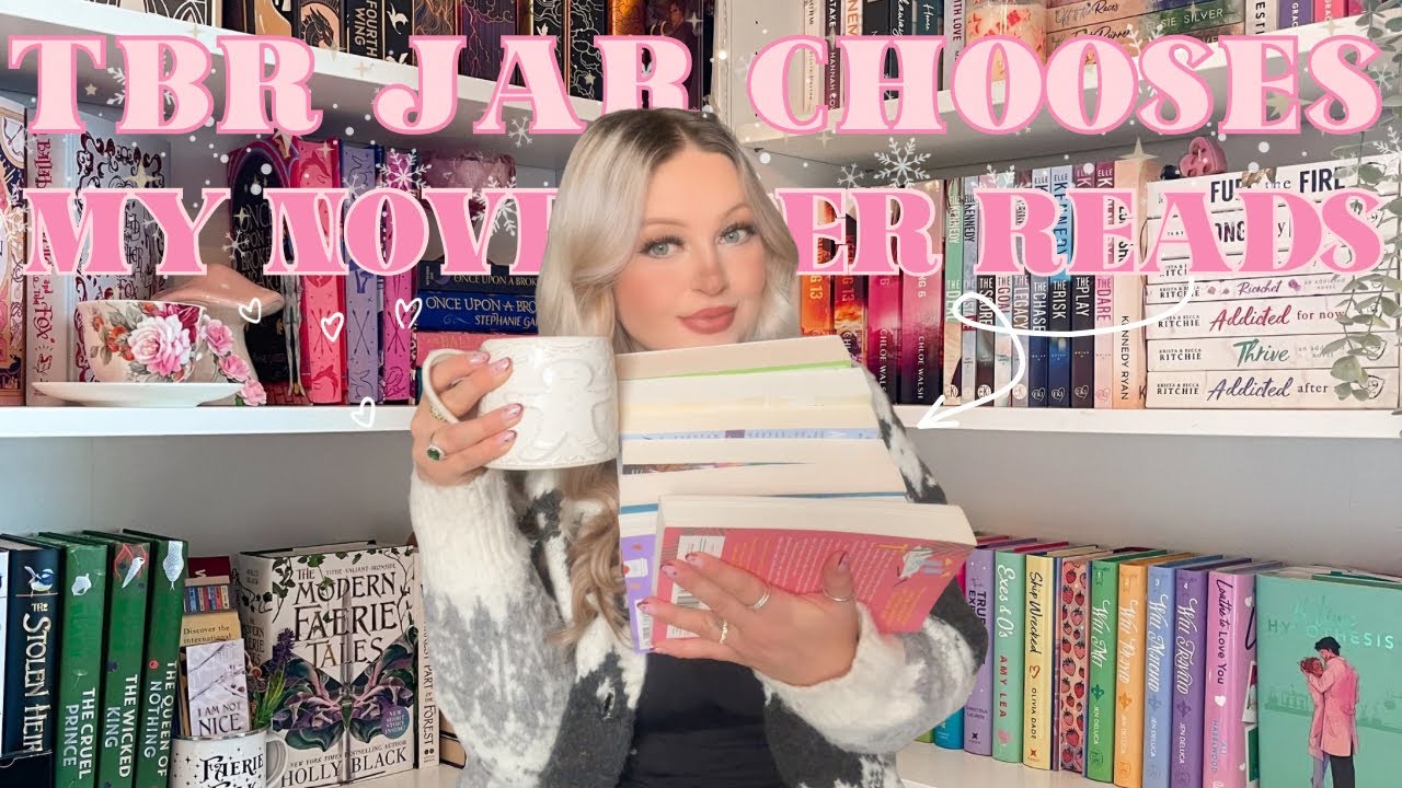 Банка с подсказками TBR выбирает мои ноябрьские чтения🫙❣️📚 Ноябрь TBR 2025 🌲🌟