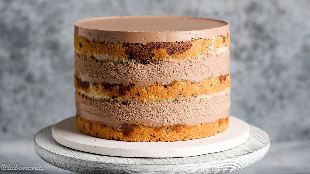 Шоколадный ЙОГУРТОВЫЙ ТОРТ рецепт / Бисквитно МУССОВЫЙ торт