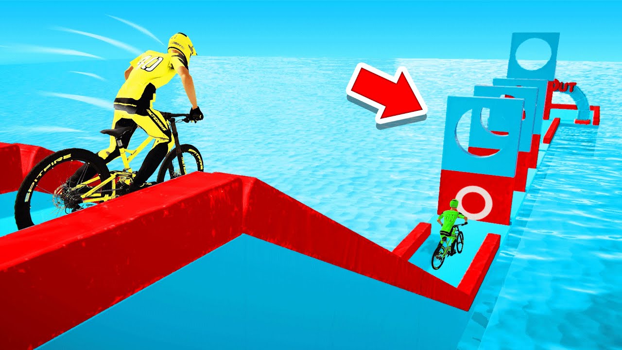 JUMP Through The HOLE In The WALL Or LOSE! (Descenders Wipeout)
