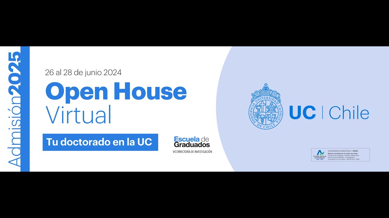 Open House 2024:  Tu Doctorado en la UC Chile