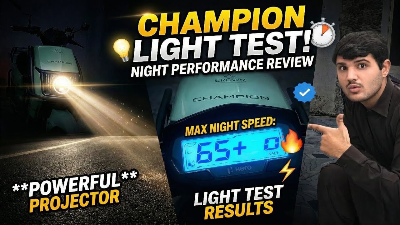 Crown Champion Night Light Test – Can It Handle Dark Roads? 🌙⚡