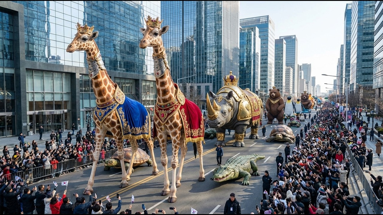 Majestic March: 200 Animals Taking Over the Streets of Spain