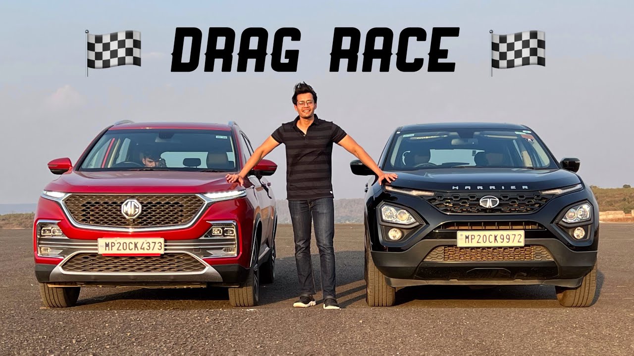 Drag Race - Harrier Dark Edition VS MG Hector ( Very Shocking Results 😱 )