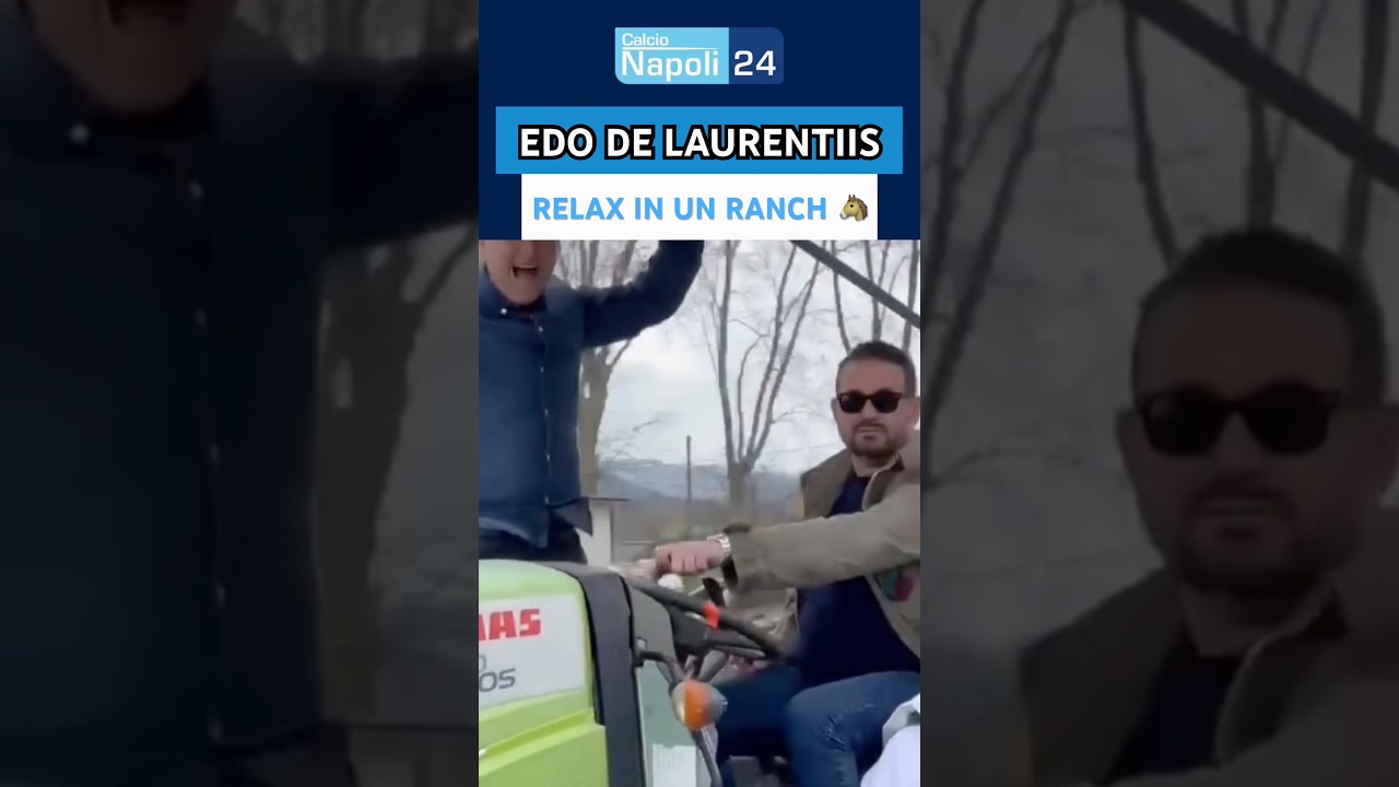 EDO DE LAURENTIIS, giornata relax: guardate dove si trova 👀🚜