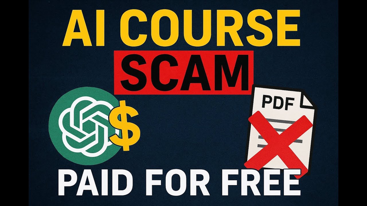 The AI Course Scam: Why You&rsquo;re Paying for Free Info