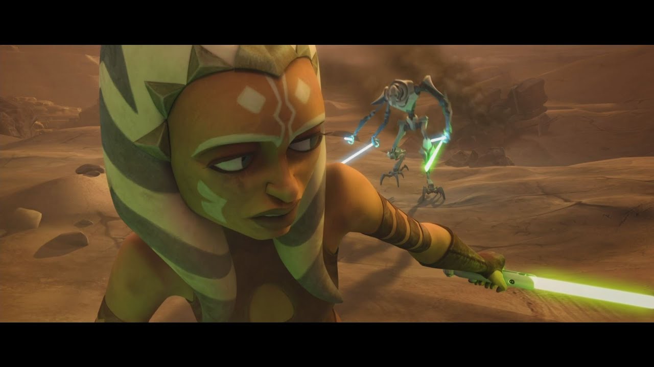 Star Wars: The Clone Wars - Ahsoka Tano vs General Grievous [1080p]