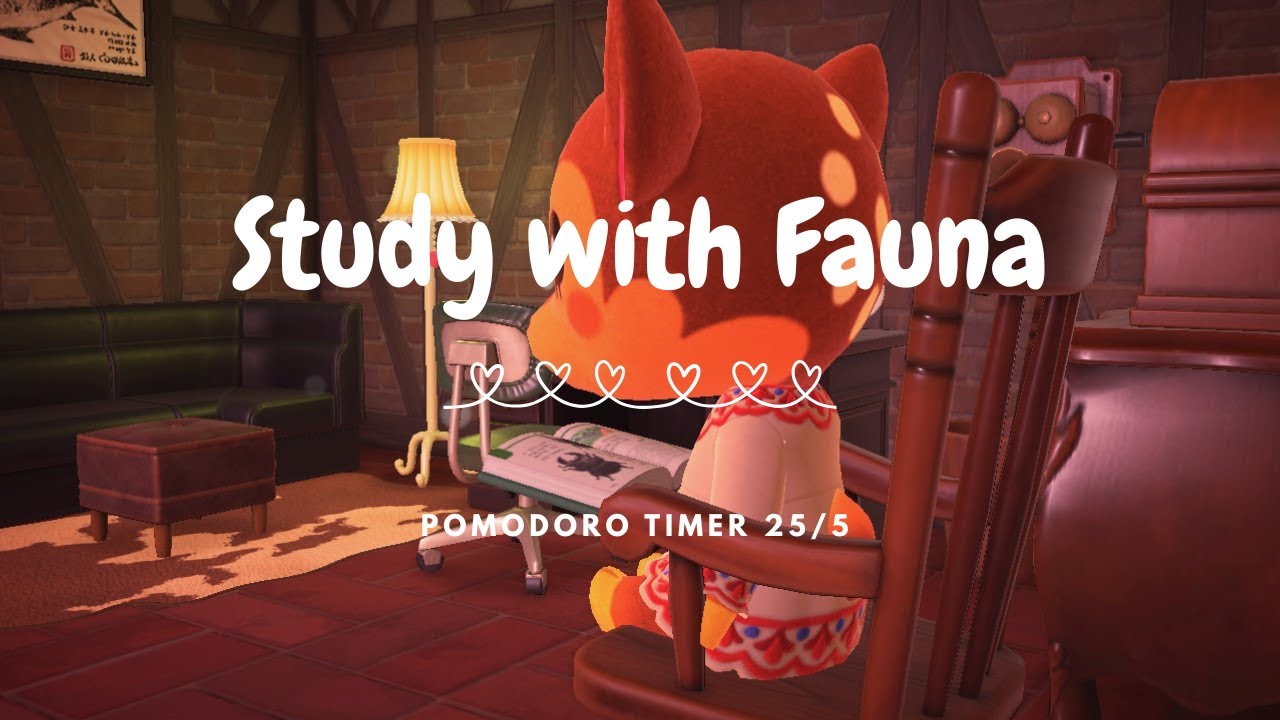 A Snowy Afternoon with Fauna ❄️ | Animal Crossing Pomodoro Timer (25/5)
