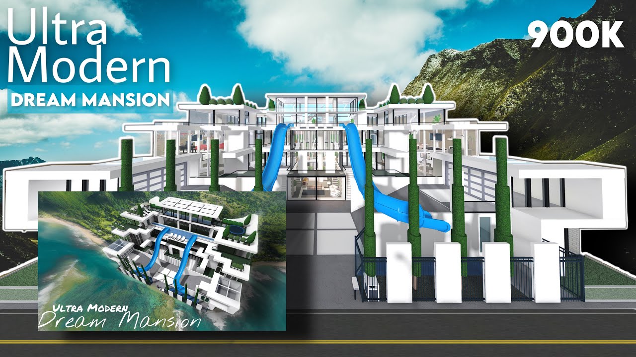 Ultra Modern Dream Mansion TOUR + Part 2 | NO LARGE PLOT | Bloxburg