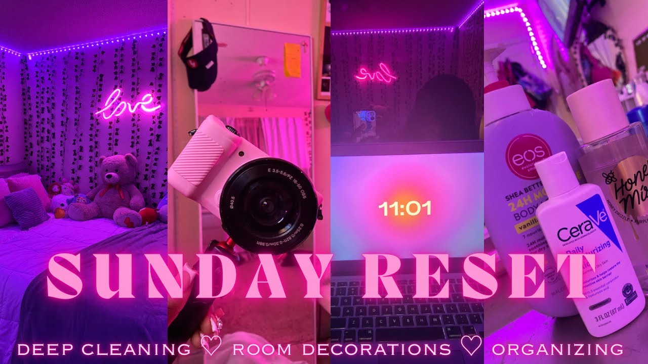 SUNDAY RESET VLOG ☆+ life update | deep cleaning , new room decor, organizing & planning |