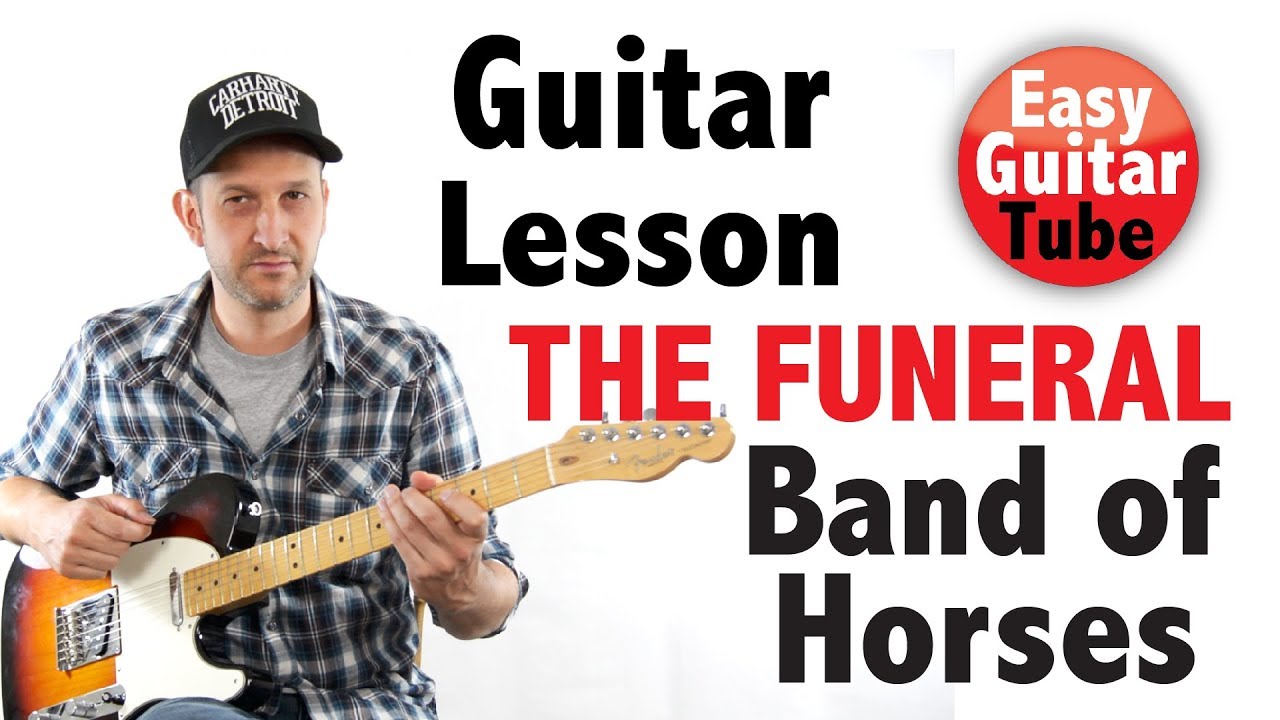 The Funeral - Band of Horses // Easy electric guitar lesson + TABS (How to play, tutorial)