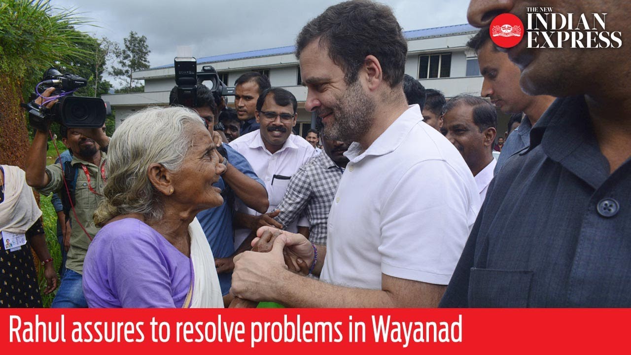 Rahul Gandhi assures to resolve problems facing flood-hit in Wayanad
